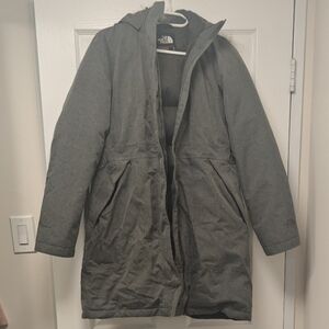 The North Face Women's Arctic Parka Goose Down Grey Heather